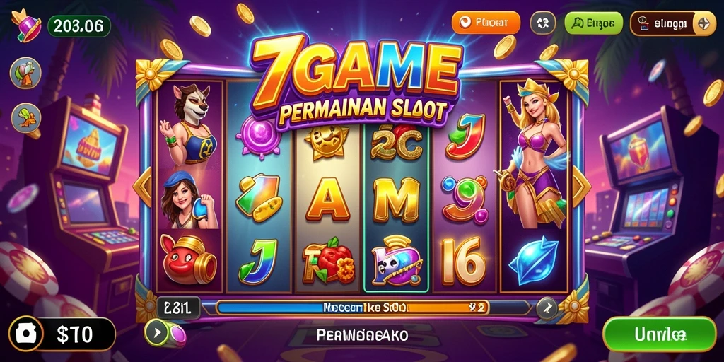 Tampilan menarik dari gameplay slot di 7GAME