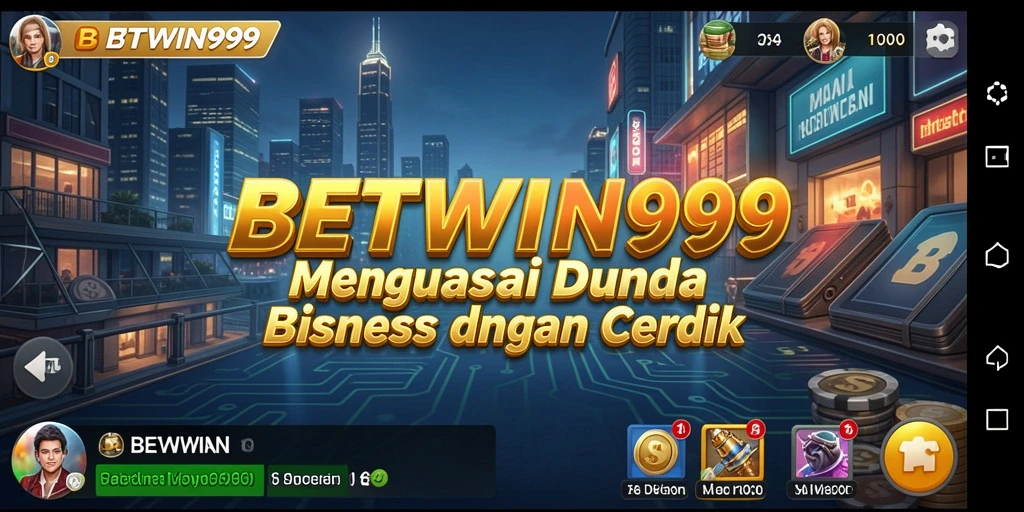 Screenshot BETWIN999 menunjukkan pengelolaan bisnis yang strategis dan menantang.