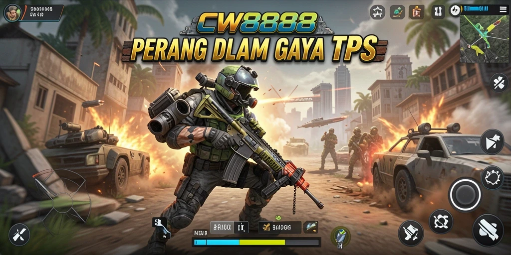 Tampilan gameplay seru dari CW8888 dalam mode TPS.
