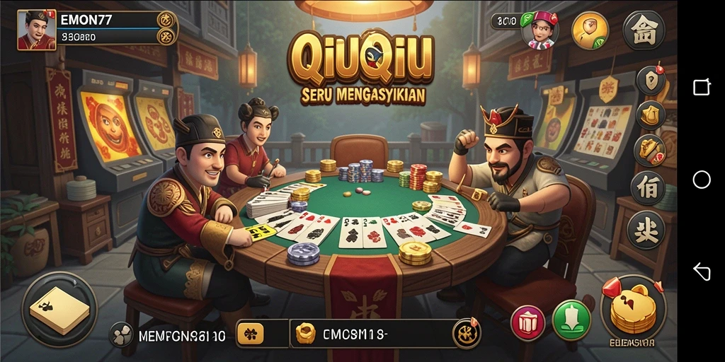 Screenshot gameplay QiuQiu yang seru dan menarik.