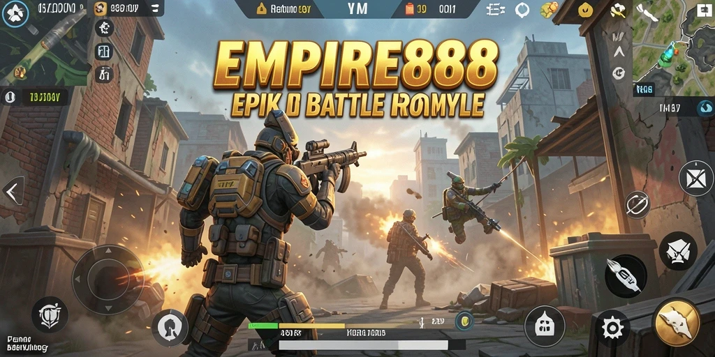 Gameplay seru dan mendebarkan dalam pertempuran Battle Royale.