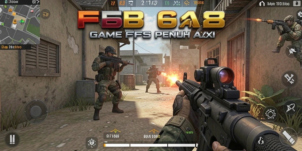 Gameplay FB168 dengan aksi tembak-menembak yang mendebarkan.