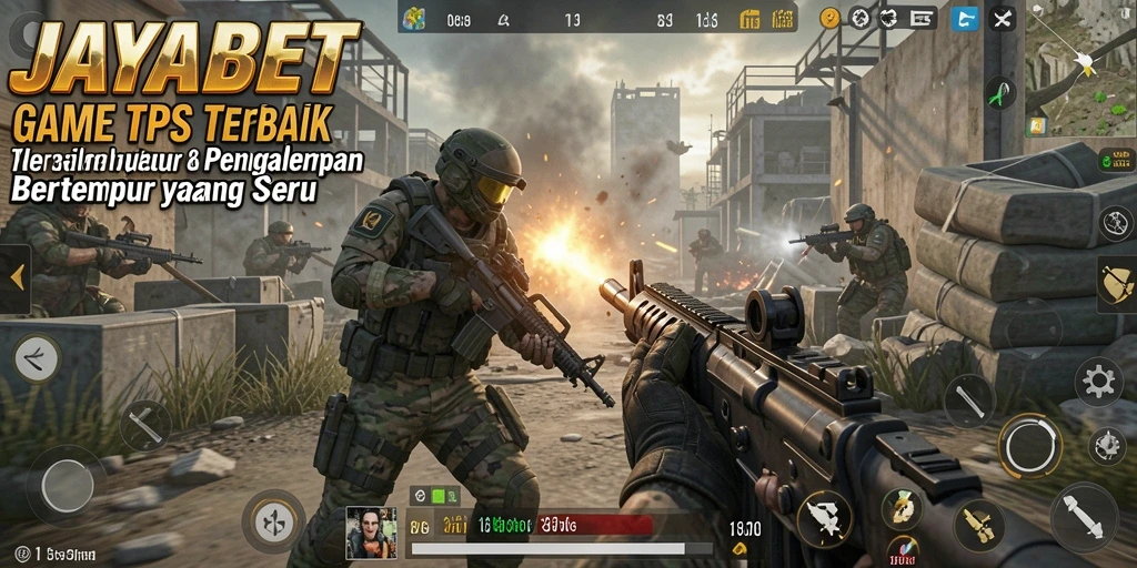 Tampilan gameplay JAYABET yang menegangkan di medan perang.