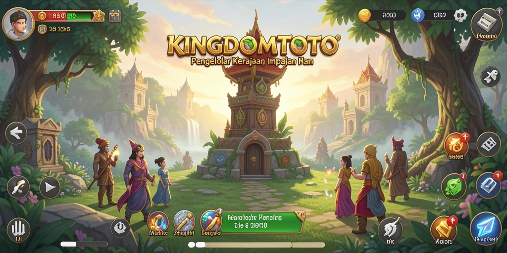 Tampilan gameplay menarik di KINGDOMTOTO dengan elemen Tycoon.