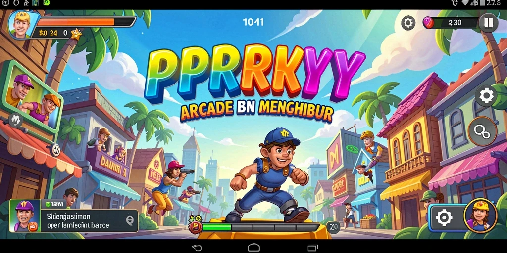 Tangkapan layar PPRRYY menampilkan aksi seru gameplay Arcade.