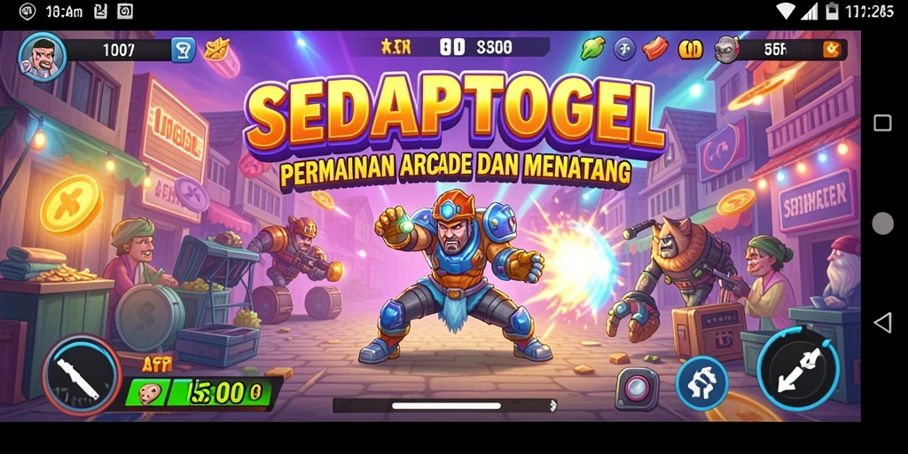 Tampilan screenshot gameplay menyenangkan dari SEDAPTOGEL yang penuh warna.
