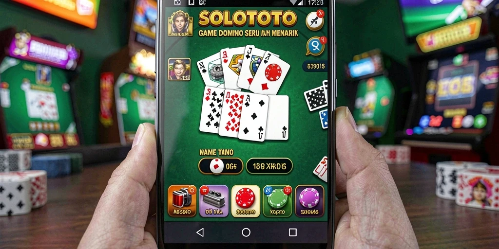 Tampilan gameplay menarik saat bermain domino di SOLOTOTO.