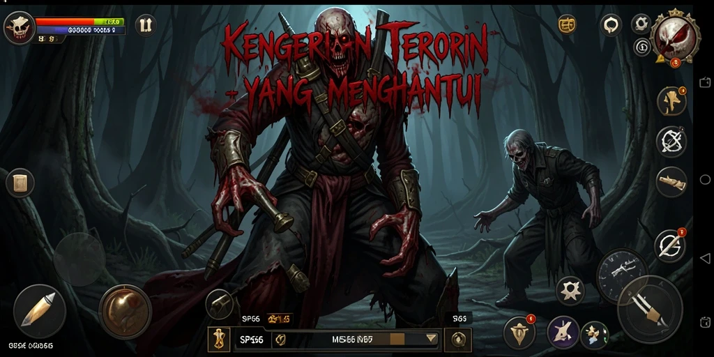 Gameplay SP666 yang mencekam dengan suasana horor yang intens.