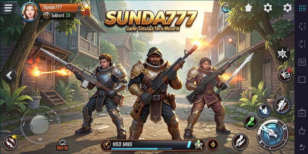 Screenshot SUNDA777 menampilkan karakter dan interaksi gameplay yang menarik.