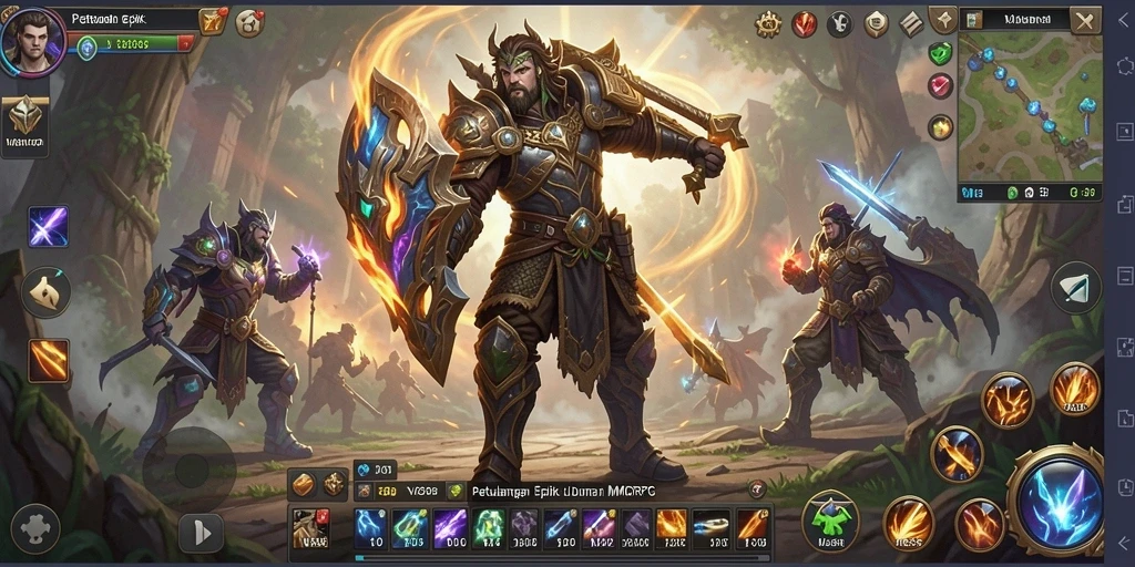 Gameplay VC55 yang mendebarkan dengan petualangan seru dalam MMORPG.