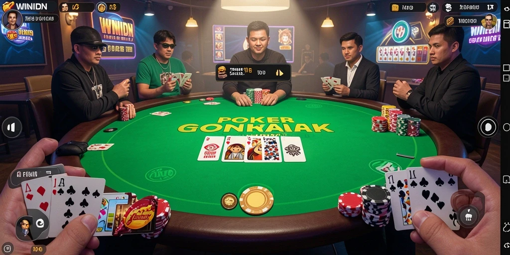 Gameplay menarik dari WINIDN yang menampilkan momen seru poker.